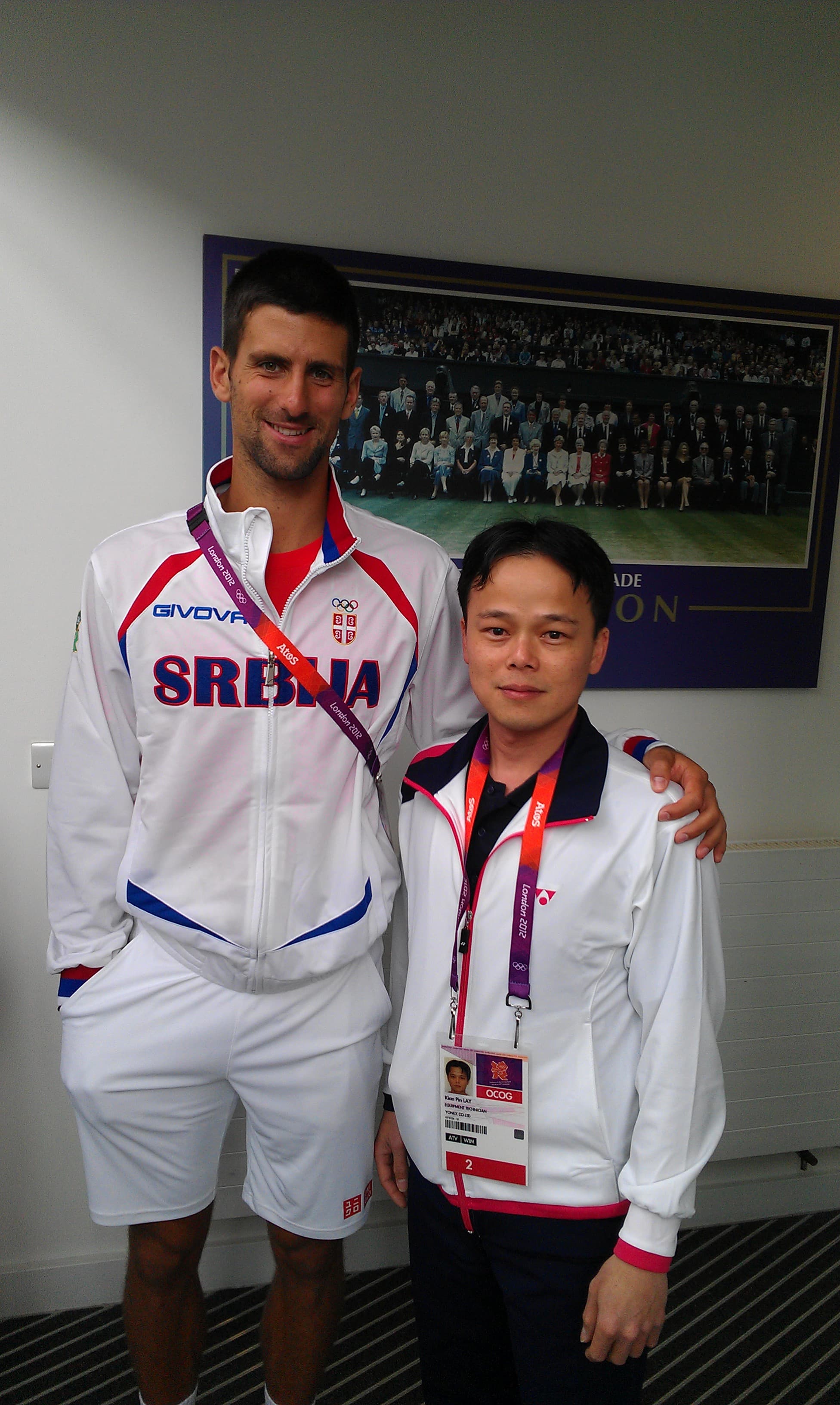 Novak Djokovic highlight with Pin Lay