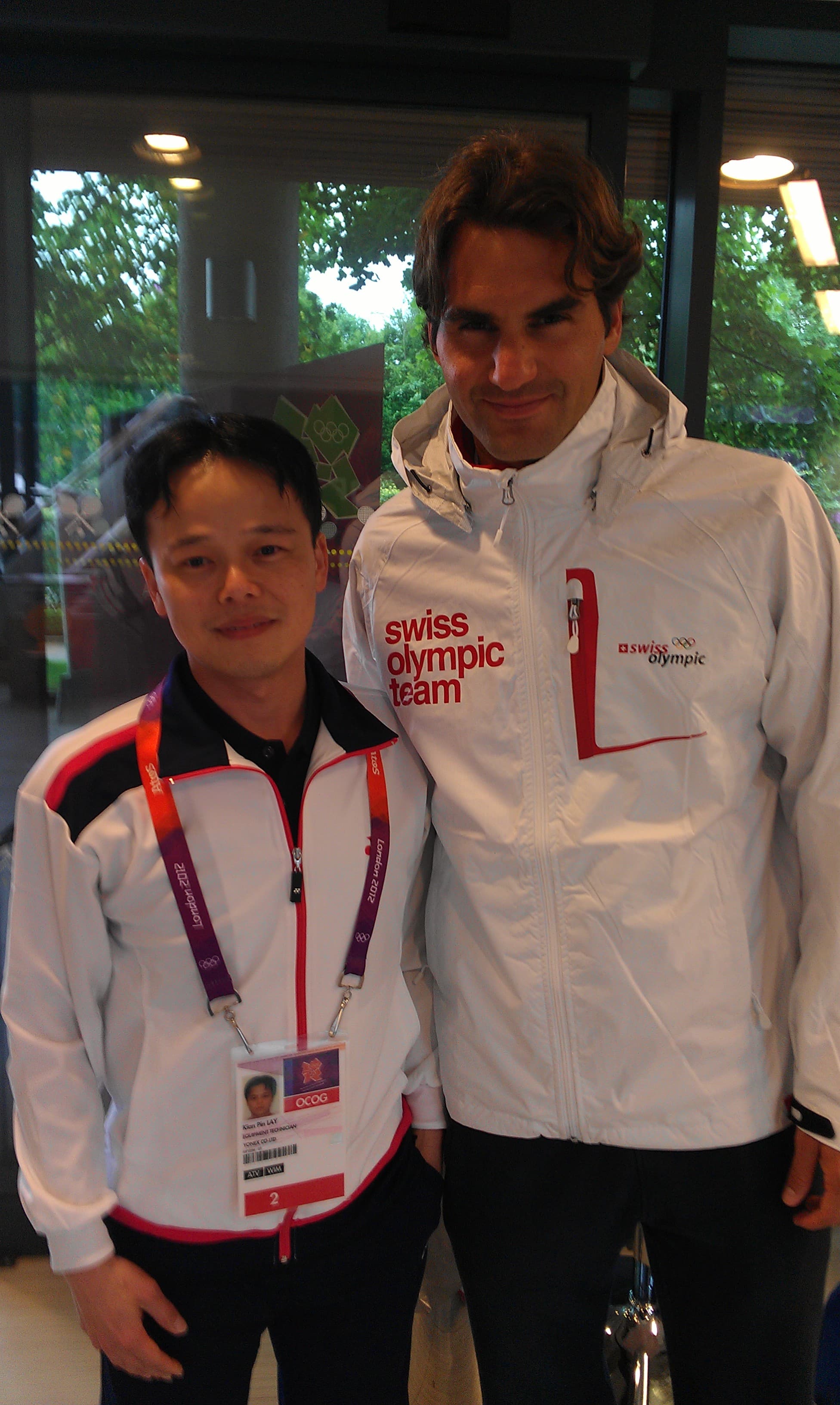 Roger Federer highlight with Pin Lay